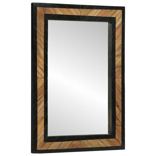 vidaXL Miroir 70x2x70 cm Bois massif en acacia
