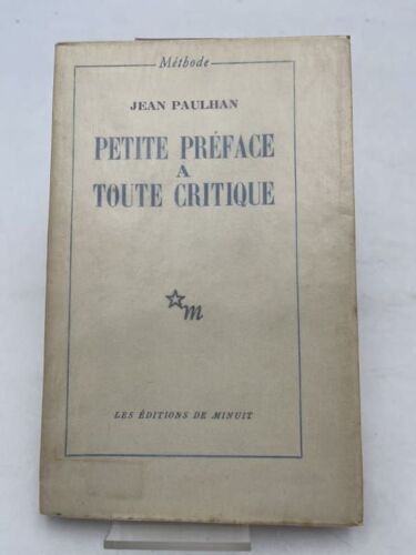 Petite Préface À Toute Critique