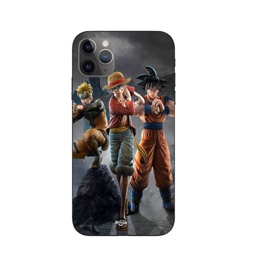 Coque Iphone 11 Pro Max Sangoku Naruto Luffy One Piece Dragon Ball Z 3d Anime Manga
