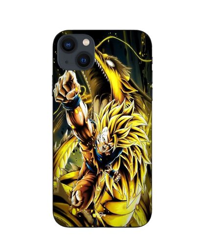 Coque Iphone 13 Son Goku Super Saiyan Ssj3 Attaque Point Dragon
