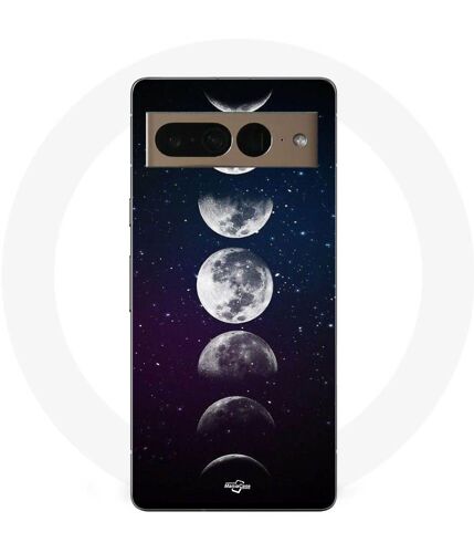 Coque Google Pixel 7 Pro Lune Phase Nuit Etoile