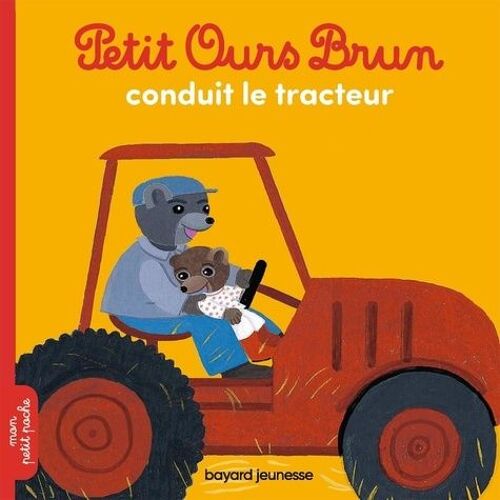 Petit Ours Brun Conduit Le Tracteur