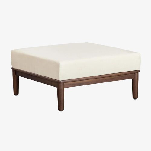 Pouf De Jardin En Acacia Giulia Brun Acacia Foncé