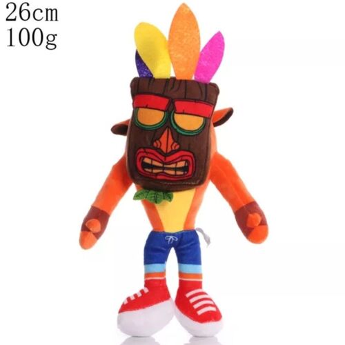 Crash Bandicoot Avec Masque Peluche Peluche Peluche - Peluche 26 Cm Neuf Goodnice