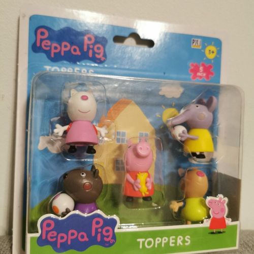 Ensemble De Figurines 5 Pièces Peppa Pig Pigs Family Friends Rabbit Pig Goodnice