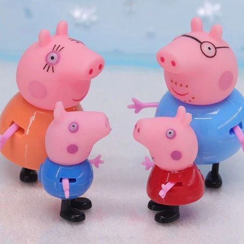 Ensemble De 4 Figurines Peppa Pig Pig Family Wutz George Mama Papa Goodnice