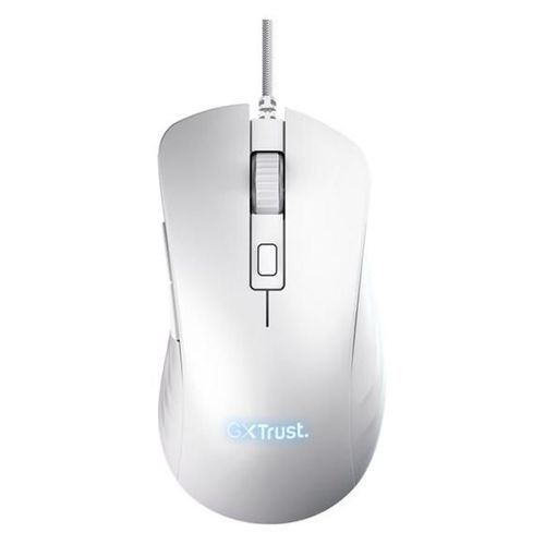 Trust GXT 924W YBAR+ - Souris - pour droitiers - optique - 6 boutons - filaire - USB - blanc