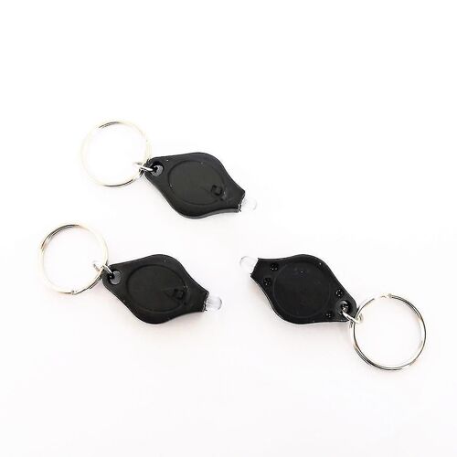 Lot de 10 mini lampes de poche porte-clés à LED ultra-lumineuses avec piles remplaçables et deux modes