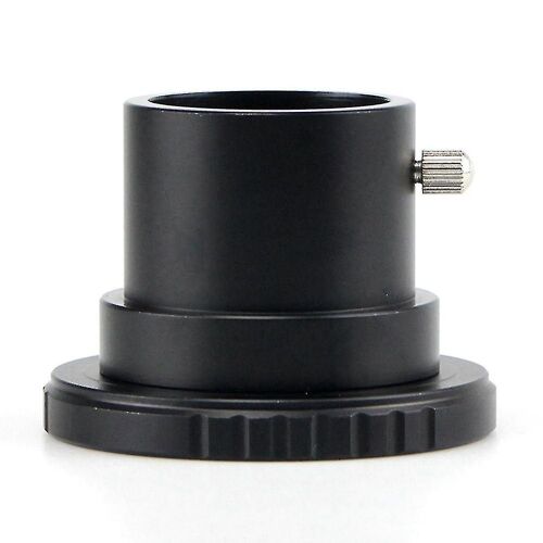 Adaptateur de télescope 1,25 pouce pour astrophotographie à focale fixe ¿ Métal, noir, 60 x 60 x 44 mm