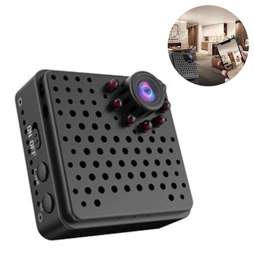 Mini caméra d'extérieur avec vision nocturne, HD 1080p, Wi-Fi, point d'accès, format compact pour la course à pied et le vélo