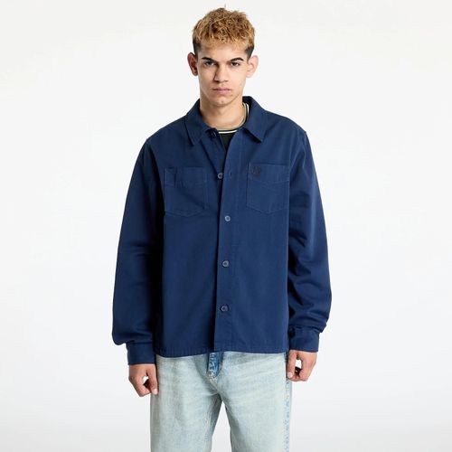 Veste Fred Perry Twill Overshirt Tennis Blue Xl