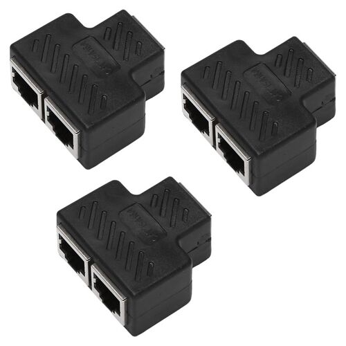 Répartiteur 3X 2 ports RJ45, adaptateur réseau LAN Ethernet, connecteur d'extension, lot de 1 pièce