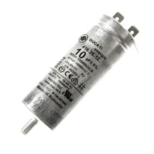 SOS Accessoire Condensateur 10mF 450V pour Sèche-linge 481981729147 C00770241 AEG ALTUS ARISTON HOTPOINT ARTHUR MARTIN ARTHUR MARTIN ELECTROLUX Sèche-linge (481981729147 C00770241 481010743850 AEG ALT