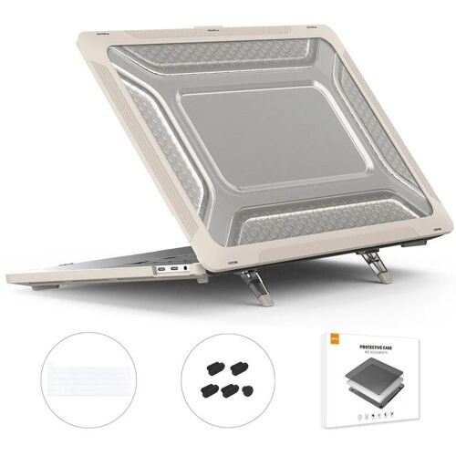 Coque MacBook Pro 16 - Coque rigide SUNSKY avec film de clavier en TPU et prises anti-poussière,kaki EU kaki