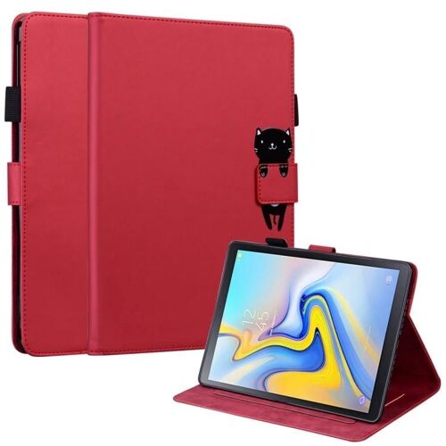 Coque De Tablette En Cuir Pour Samsung Galaxy Tab A 10.5 - Boucle De Dessin Animé,Rouge Rouge