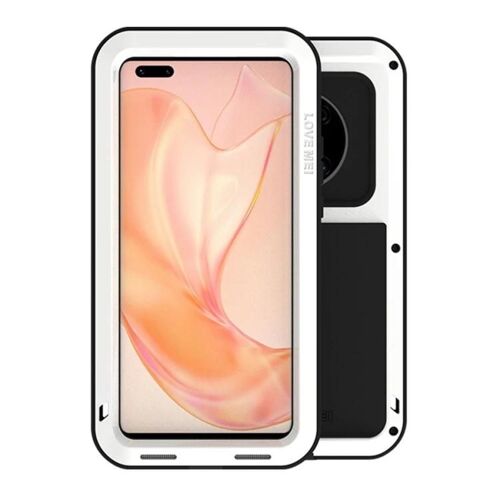 Coque Huawei Mate 40 Pro - Love Mei Métal Antichoc Étanche À L'eau Étanche À La Poussière Blanc