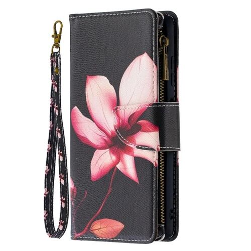 Étui en cuir Xiaomi Mi Poco X3 - Fermeture éclair,Fentes pour cartes,Portefeuille