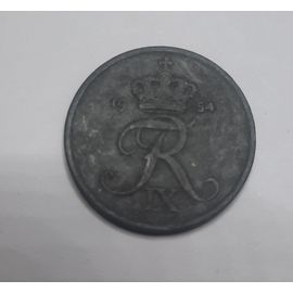 2 Ore Danemark Le Monogramme De Frédéric Ix De Danemark 1954 Dk_30