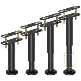 Wagner-Lot De 4 Pieds De Lit Réglables En Hauteur,Réglables En Hauteur De 18 À 32cm,Pieds De Support Pour Poutres Centrales De Lit,Pieds Centraux De Lit En Métal Solides Pour Meubles De Bricolage,