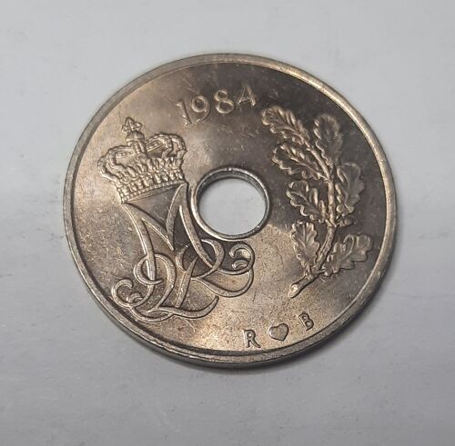 25 Ore Danemark Le Monogramme De Marguerite Ii De Danemark 1984 Dk26