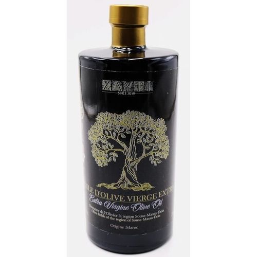 Huile D'olive Vierge Extra Du Maroc, Première Pression À Froid 100% Pure,700 Ml + Bec Verseur Offert
