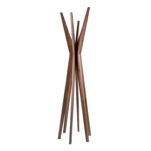 Porte-manteau en bois nogal