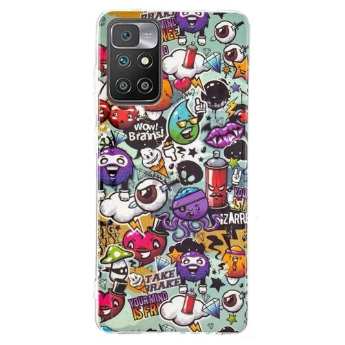 Coque De Téléphone Xiaomi Redmi 10 Luminous Tpu - Graffiti Design Protection Graffiti
