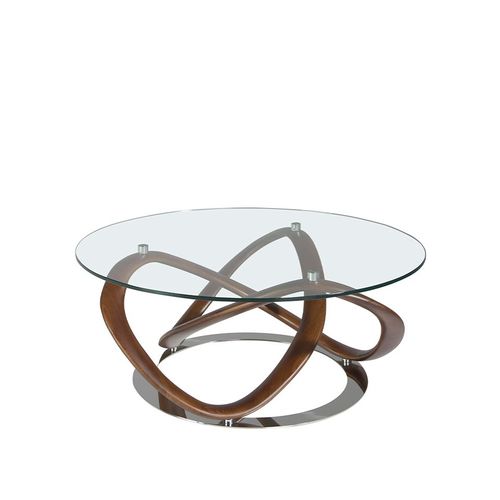 Table Basse En Verre Et Bois
