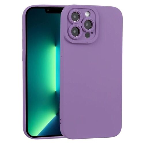 Coque Iphone 13 Pro Max - Coque Tpu Oil-Sprayed Soft Purple Par Sunsky Purple