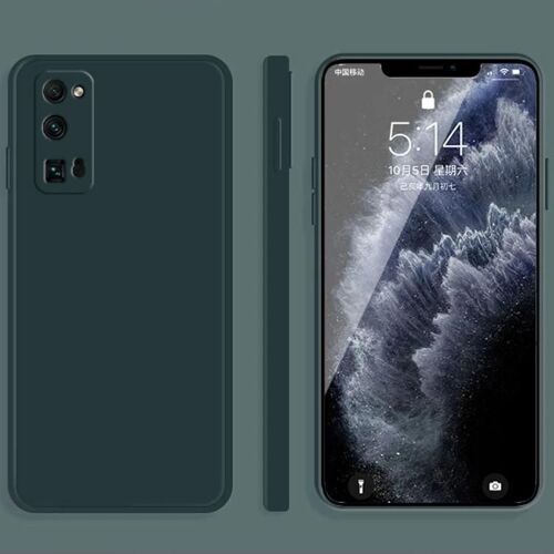 Étui For Honor 30 Pro - Imitation silicone liquide,Couverture complète,Vert foncé Vert foncé
