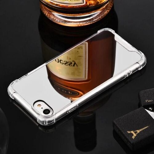 Coque iPhone XR - Miroir de placage de luxe Acrylique TPU,Argent - SUNSKY Silver
