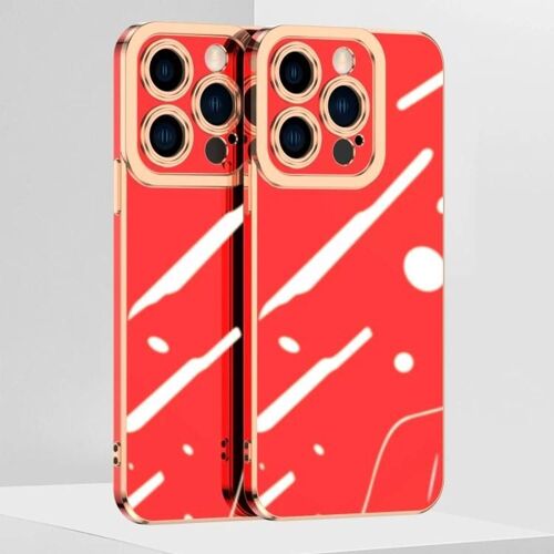 Coque iPhone 14 Plus - Protection d'objectif 6D galvanisée,SUNSKY Rouge Rouge