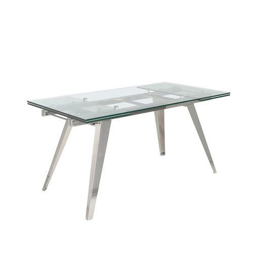 Table Manger Extensible En Verre Trempé