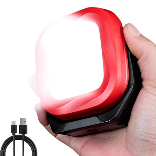 Lampe De Travail Cob Led Rechargeable - Lampe De Poche Torche Magnétique Lampe D'inspection Projecteur Étanche Sans Fil Pour La Réparation Automobile Le Camping L'éclairage D'urgence Et De Chantier