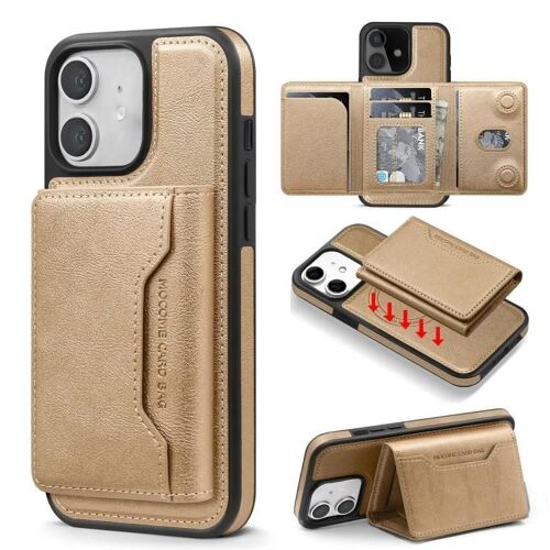 Étui de téléphone MagSafe Card Bag - Multifonctionnel pour iPhone 11,Desert Gold Desert Gold