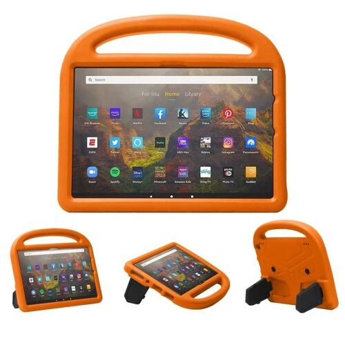 Coque Kindle Fire HD 10 - Housse de protection antichoc en EVA pour enfant,orange orange