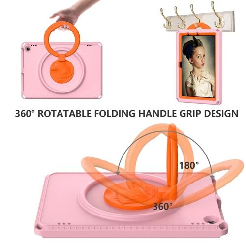 Coque Amazon Kindle Fire HD10 2021 - Antichoc,Imperméable,Rose - SUNSKY Rose