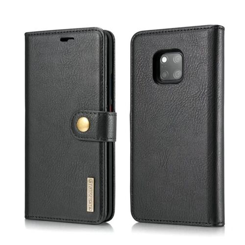 Huawei Mate 20 Pro Étui en cuir - Rabat magnétique amovible,Fentes pour cartes,Noir Huawei Mate 20 Pro,Noir