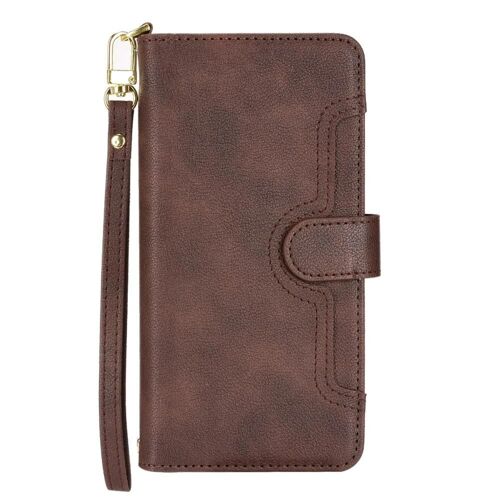 Coque de téléphone en cuir Xiaomi Poco X3 NFC/Pro - Texture litchi,marron marron