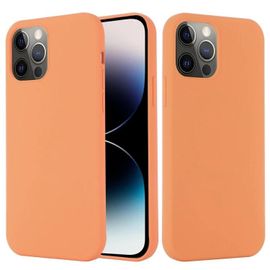 Coque Iphone 14 Pro Max - Silicone Antichoc,Magsafe,Orange Doré - Sunsky Doré Orange