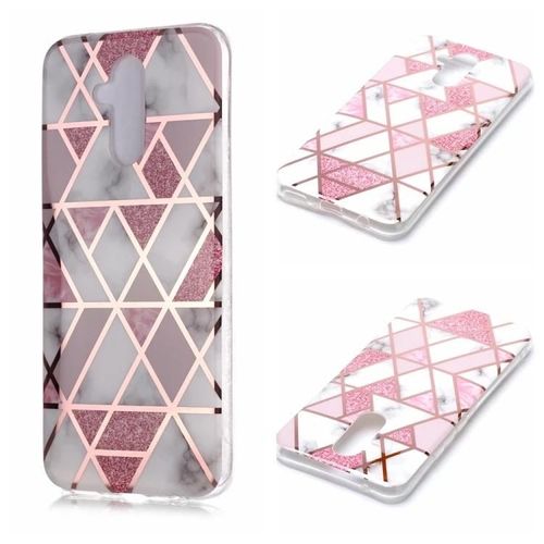 Coque Tpu Motif Marbre Pour Huawei Mate 20 Lite - Housse De Protection Souple,Rose Rose