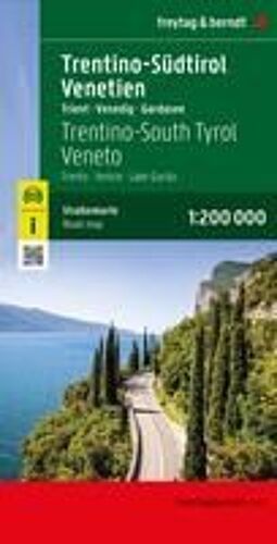 Trentino-Südtirol - Venetien, Straßenkarte 1:200.000, Freytag & Berndt