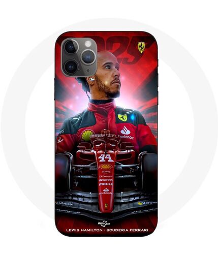 Coque Iphone 11 Pro Max Lewis Hamilton Ferrari Officiel