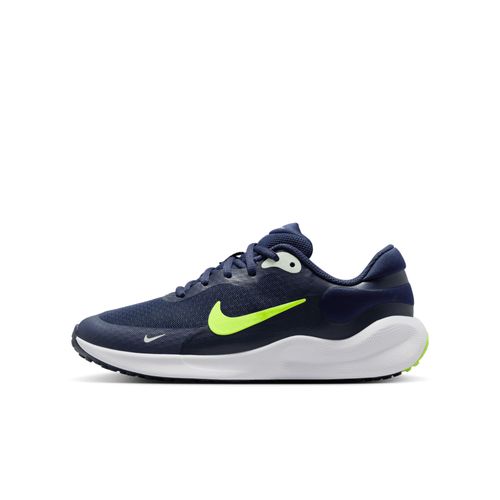 Chaussure De Running Sur Route Nike Revolution 7 Pour Ado Midnight Navy/volt Tint/blanc/volt Fb7689403