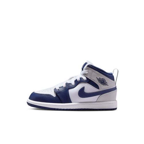 Chaussure Jordan 1 Mid Pour Jeune Enfant Blanc/neutral Grey/gum Medium Brown/midnight Navy Dq8424s146