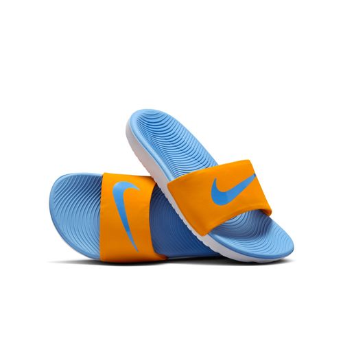 Claquette Nike Kawa Pour Ado Orange Peel/blanc/university Blue Fj8812801