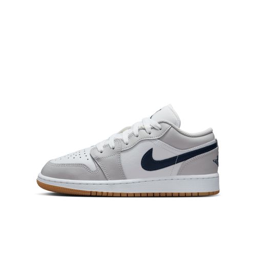 Chaussure Air Jordan 1 Low Pour Enfant Plusgé Blanc/neutral Grey/gum Medium Brown/midnight Navy 553560s146