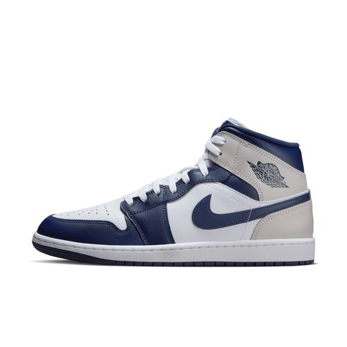 Chaussure Air Jordan 1 Mid Pour Blanc/neutral Grey/gum Medium Brown/midnight Navy Dq8426s146