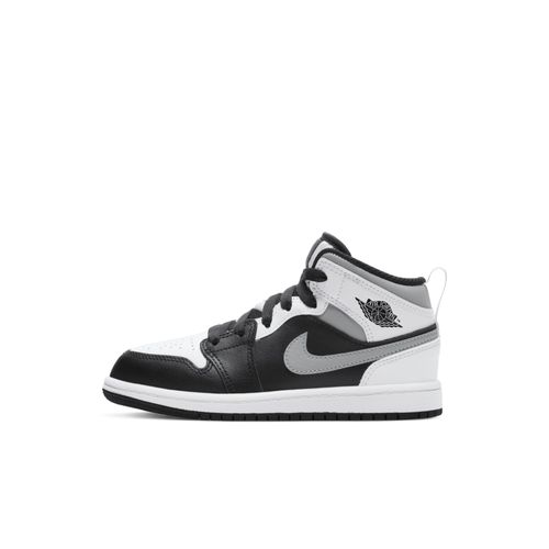 Chaussure Jordan 1 Mid Pour Jeune Enfant Noir/light Smoke Grey/blanc 640734s073