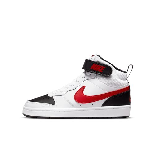 Chaussure Nike Court Borough Mid 2 Pour Ado Blanc/noir/university Red Cd7782110